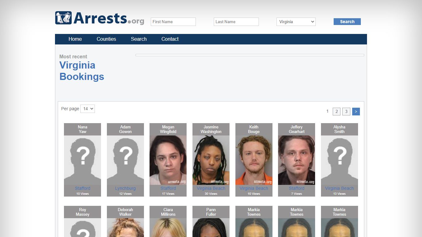 Virginia Arrests and Inmate Search